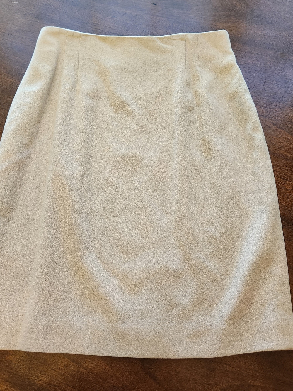100% Wool Jones New York Light Cream Pencil Skirt